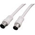 Koaxial-Anschlusskabel axiale Kupplung 10m weiss