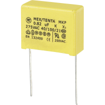 Kondensator Mkp X2 0,82&micro;F 275V/AC Rm22,5