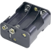 Batteriehalter Druckknopfanschluss 6xMignon(AA) 58x28x45mm