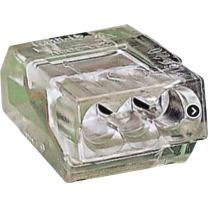 WAGO Dosenklemmen 3x1-2,5mm&sup2; transparent 20 St