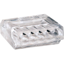 WAGO Dosenklemmen 5x1-2,5mm&sup2; transparent 10 St