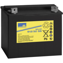 EXIDE Sonnenschein Bleiakku 32 Ah Solar Dryfit S12/32 G6