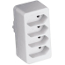 Euro-Stecker 4-Fach Weiss