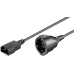 Adapterkabel Kaltgeräte-Stecker Schutzkontakt-Kupplung