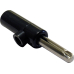 Bananenstecker 4mm 16A Schwarz Schraubanschluss