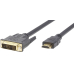 Monitorkabel HDMI-Stecker/DVI-D-Stecker(18+1) 2m Schwarz