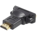 Monitoradapter HDMI-Stecker/DVI-D-Kupplung(24+1) Schwarz