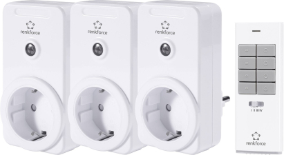RS2W Funk-Schalter-Set Zwischenstecker 4teilig Schaltleistung (max.) 2000 W Reichweite max. (im Fr RS2W Funk-Schalter-Set Zwischenstecker 4teilig Schaltleistung (max.) 2000 W Reichweite max. (im Fr