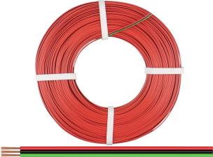 BELI-BECO Litze 3 x 0.14 mm² Rot, Grün, Schwarz L318/50R 50 m BELI-BECO Litze 3 x 0.14 mm² Rot, Grün, Schwarz L318/50R 50 m