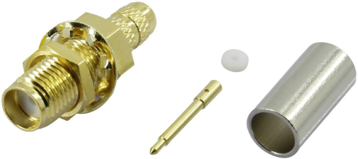 SMA-Reverse-Steckverbinder Stecker, gerade 50 Ω Components SMA-KC-RG58-2 1 St. SMA-Reverse-Steckverbinder Stecker, gerade 50 Ω Components SMA-KC-RG58-2 1 St.