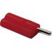 Federkontakt-Stecker Rot