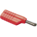 Büschelstecker 4mm 30A Rot Axiale Buchse Lötanschluss
