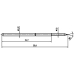 Präzisionsprüfstift 1025/E-1.5n-Au-1.0