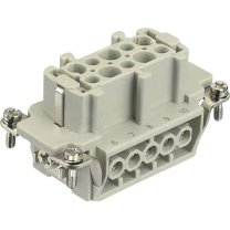 Harting Buchseneinsatz Schraub. Han&reg; 10 E