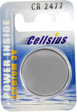 Cellsius Batterie Knopfzelle CR 2477 Lithium CR2477 1000 mAh 3 V 1 St. Cellsius Batterie Knopfzelle CR 2477 Lithium CR2477 1000 mAh 3 V 1 St.
