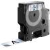 Dymo Band 19mm Schwarz-Transparent