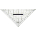 Geometrie Dreieck, Glasklar, 22cm
