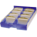 Visitenkartenbox Croco Duo A8, Blau