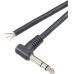 Audiokabel Stereo 6,3mm Klinkenster gew. Schwarz 0,28 mm2 1,8 m