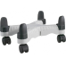 PC-Halter mit Rollen Grau