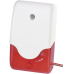 Sirene mit Blinklicht Rot 9-12V/DC 100 dB