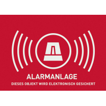 ABUS Aufkleber Alarmanlage 74x53mm