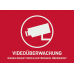 Aufkleber Videoüberwachung 148x105mm