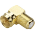 F-Winkelstück Goldline Stecker/Buchse