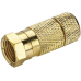 F-Stecker Goldline bis 7mm Wasserdicht