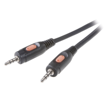 Verbindungskabel 2x3,5mm-Klinke-Stecker Stereo 1,5m Schwarz Verbindungskabel 2x3,5mm-Klinke-Stecker Stereo 1,5m Schwarz