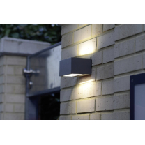 LED-Außenwandleuchte 9 W Kalt-Weiß Gemini 1891 S GR Anthrazit; Energieeffizienzklasse: A+ LED-Außenwandleuchte 9 W Kalt-Weiß Gemini 1891 S GR Anthrazit; Energieeffizienzklasse: A+