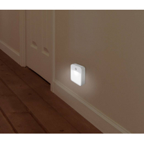 LED-Nachtlicht mit Bewegungsmelder Rechteckig LED Kalt-Weiß 1360995 Weiß LED-Nachtlicht mit Bewegungsmelder Rechteckig LED Kalt-Weiß 1360995 Weiß