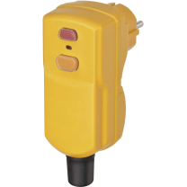 Schutzkontakt-Winkelstecker Kunststoff mit PRCD 230 V Gelb IP54 1290670 Schutzkontakt-Winkelstecker Kunststoff mit PRCD 230 V Gelb IP54 1290670