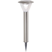 Solar-Gartenleuchte LED 0.5 W Tageslicht-Weiß Edelstahl (gebürstet) Solar-Gartenleuchte LED 0.5 W Tageslicht-Weiß Edelstahl (gebürstet)