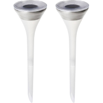 Solar-Gartenleuchte 2er Set LED 2 W RGBW Assisi 2 7808-000 Weiß, Edelstahl Solar-Gartenleuchte 2er Set LED 2 W RGBW Assisi 2 7808-000 Weiß, Edelstahl